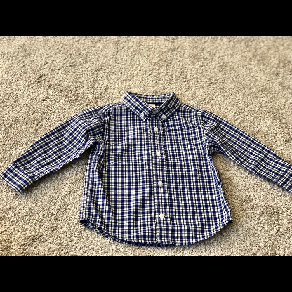 Gymboree boys plaid button down shirt